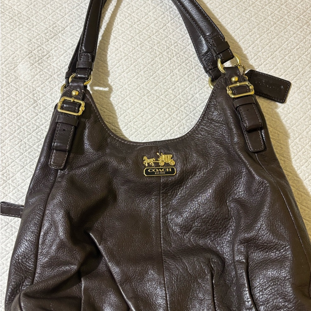 Coach Brown Leather Shoulder Bag